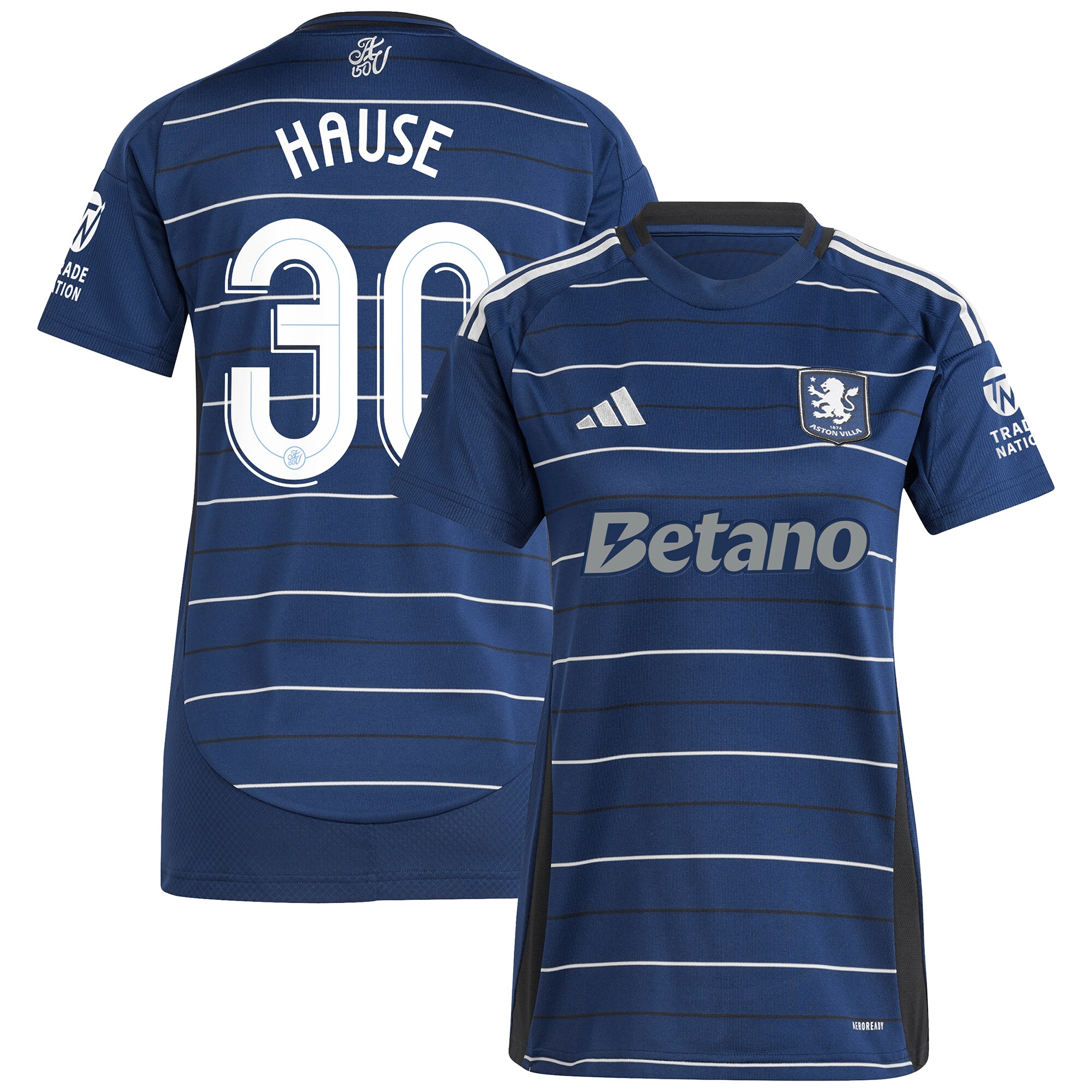 aston villa adidas third shirt 2024-25 – womens with hause 30 cup printing Collection | Authentic Aston Villa Shirts
