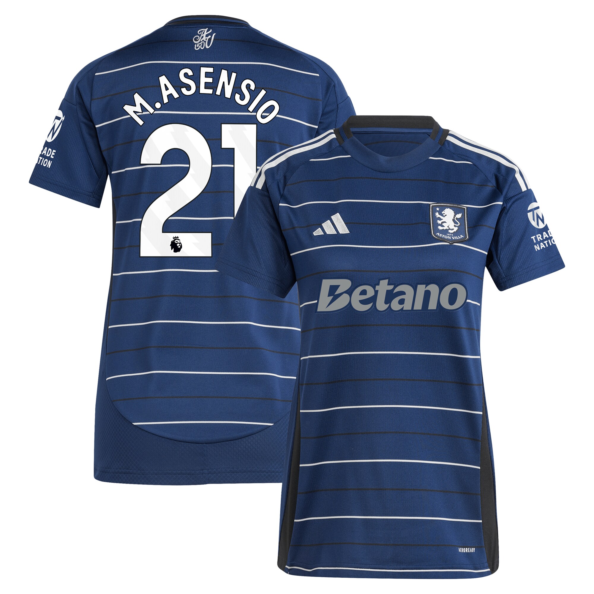 aston villa adidas third shirt 2024-25 – womens with m.asensio 21 printing Collection | Authentic Aston Villa Shirts