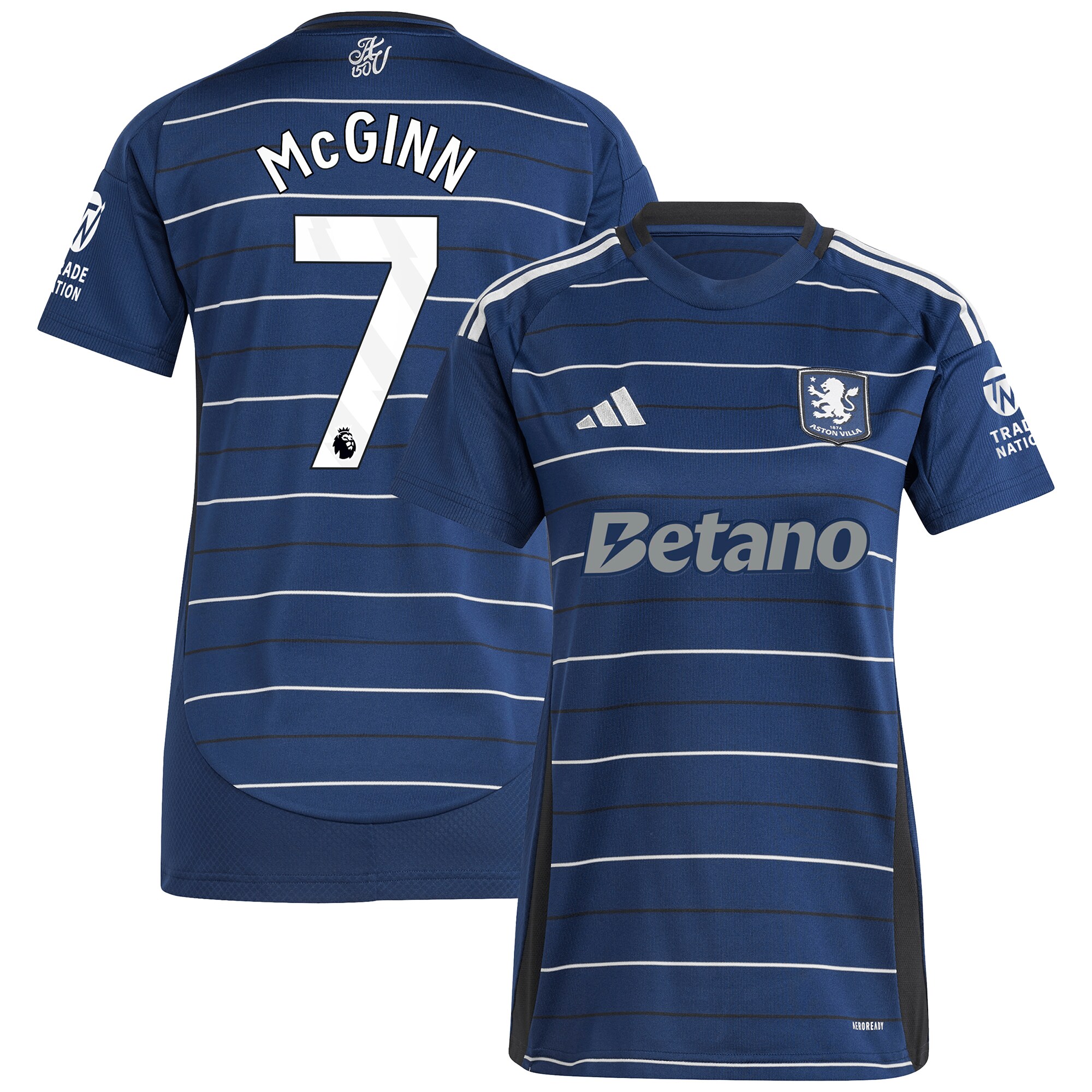 aston villa adidas third shirt 2024-25 – womens with mcginn 7 printing Collection | Authentic Aston Villa Shirts