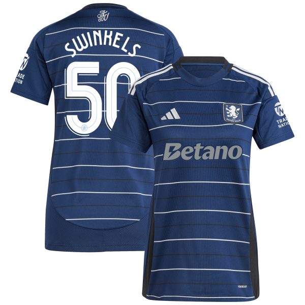 aston villa adidas third shirt 2024-25 – womens with swinkels 50 cup printing Collection | Authentic Aston Villa Shirts