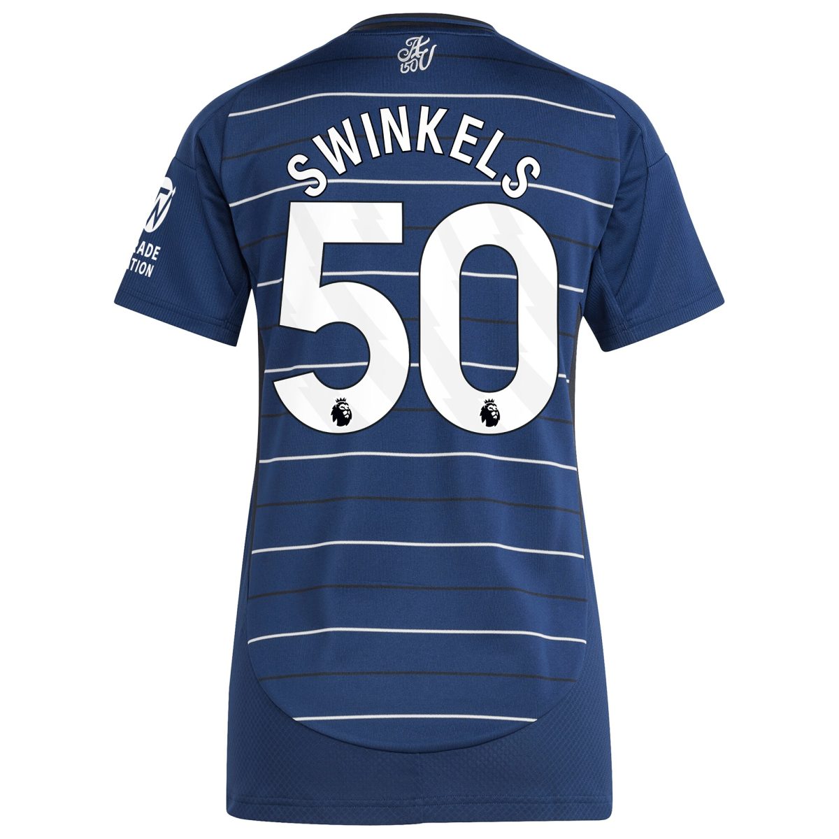 aston villa adidas third shirt 2024-25 – womens with swinkels 50 printing Collection | Authentic Aston Villa Shirts