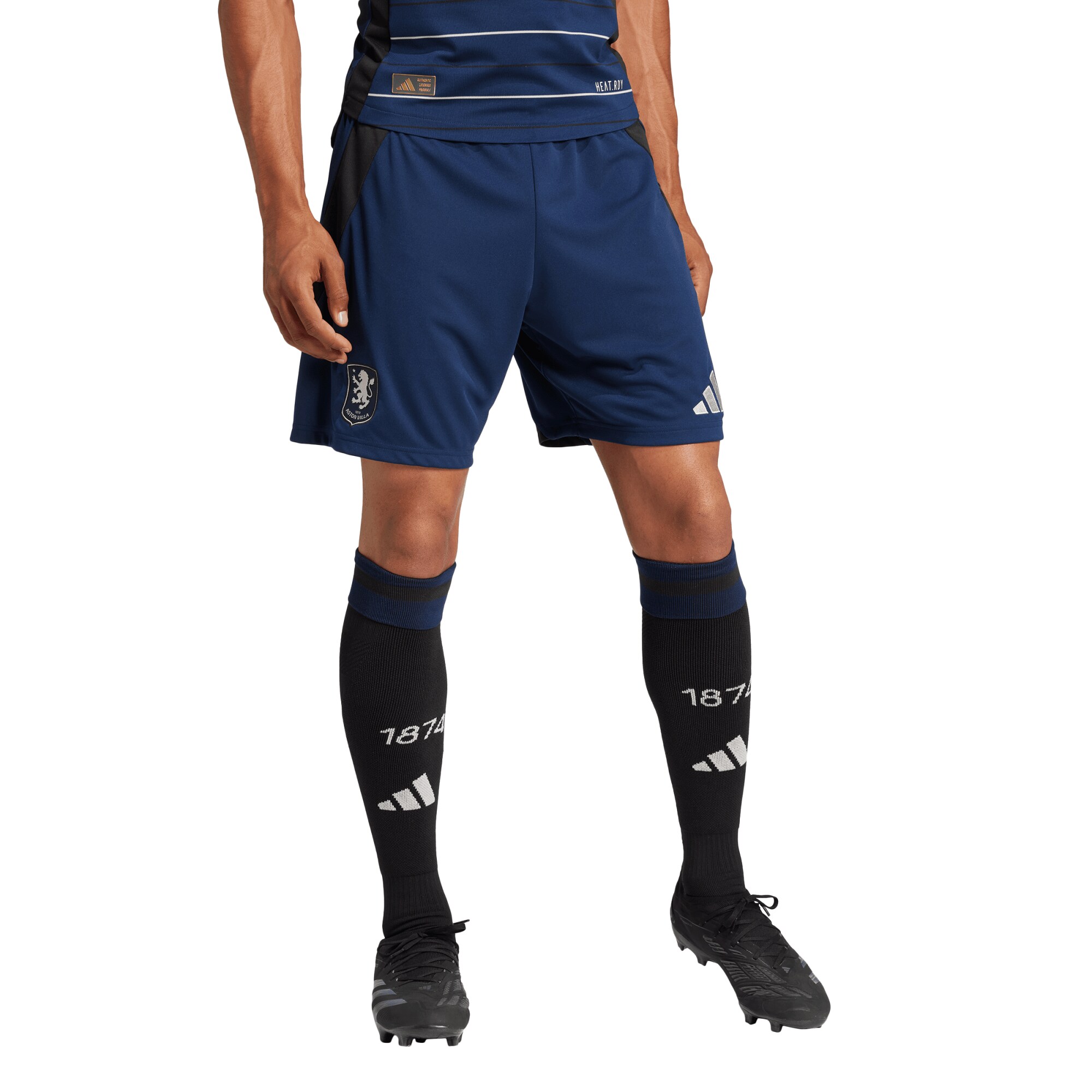 aston villa adidas third shorts 2024-25 with custom printing Collection | Authentic Aston Villa Shirts