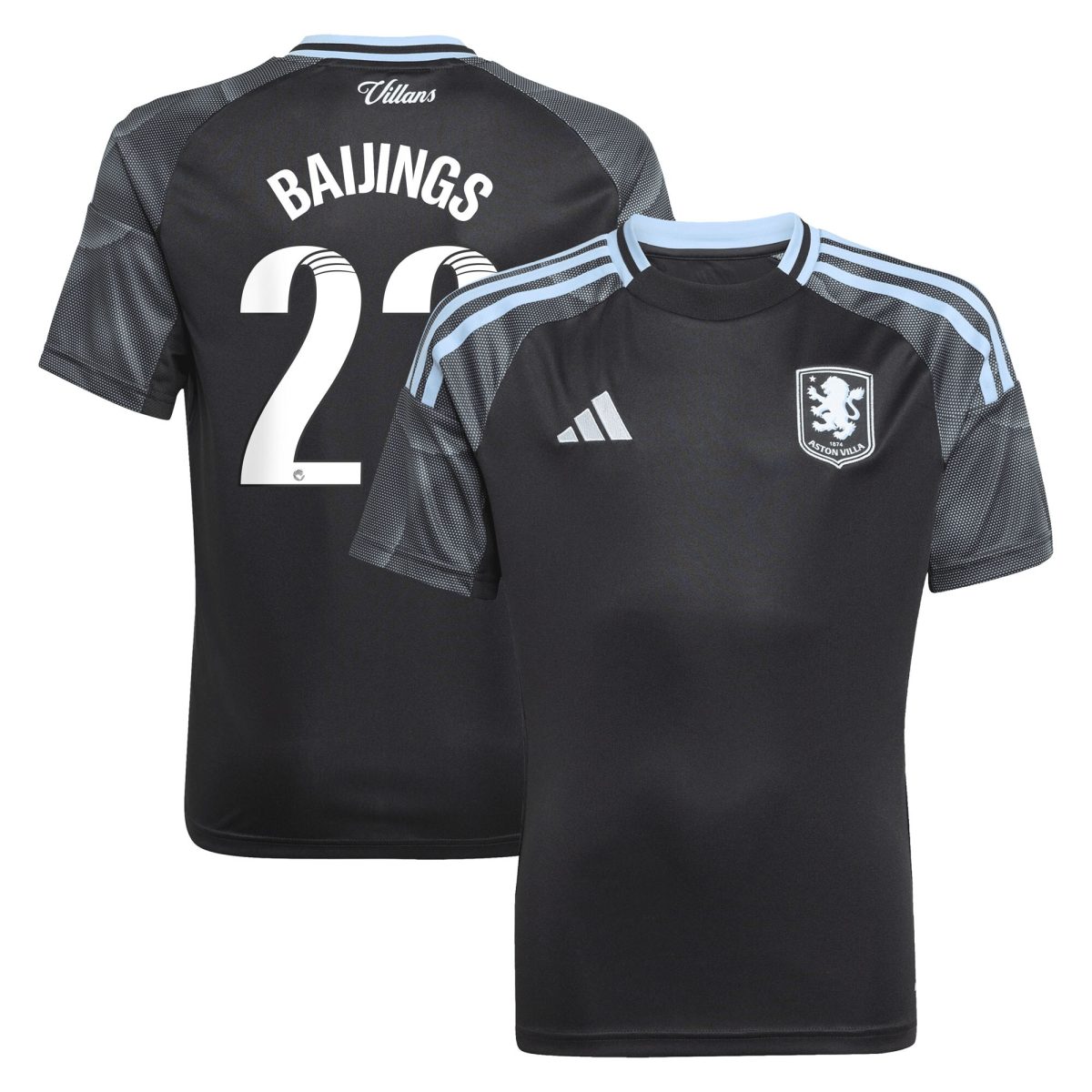 aston villa adidas wsl away shirt 2025-26 – kids with baijings 22 printing Collection | Authentic Aston Villa Shirts