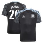aston villa adidas wsl away shirt 2025-26 – kids with hanson 20 printing Collection | Authentic Aston Villa Shirts
