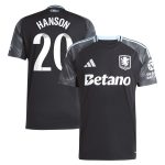 aston villa adidas wsl away shirt 2025-26 with hanson 20 printing Collection | Authentic Aston Villa Shirts