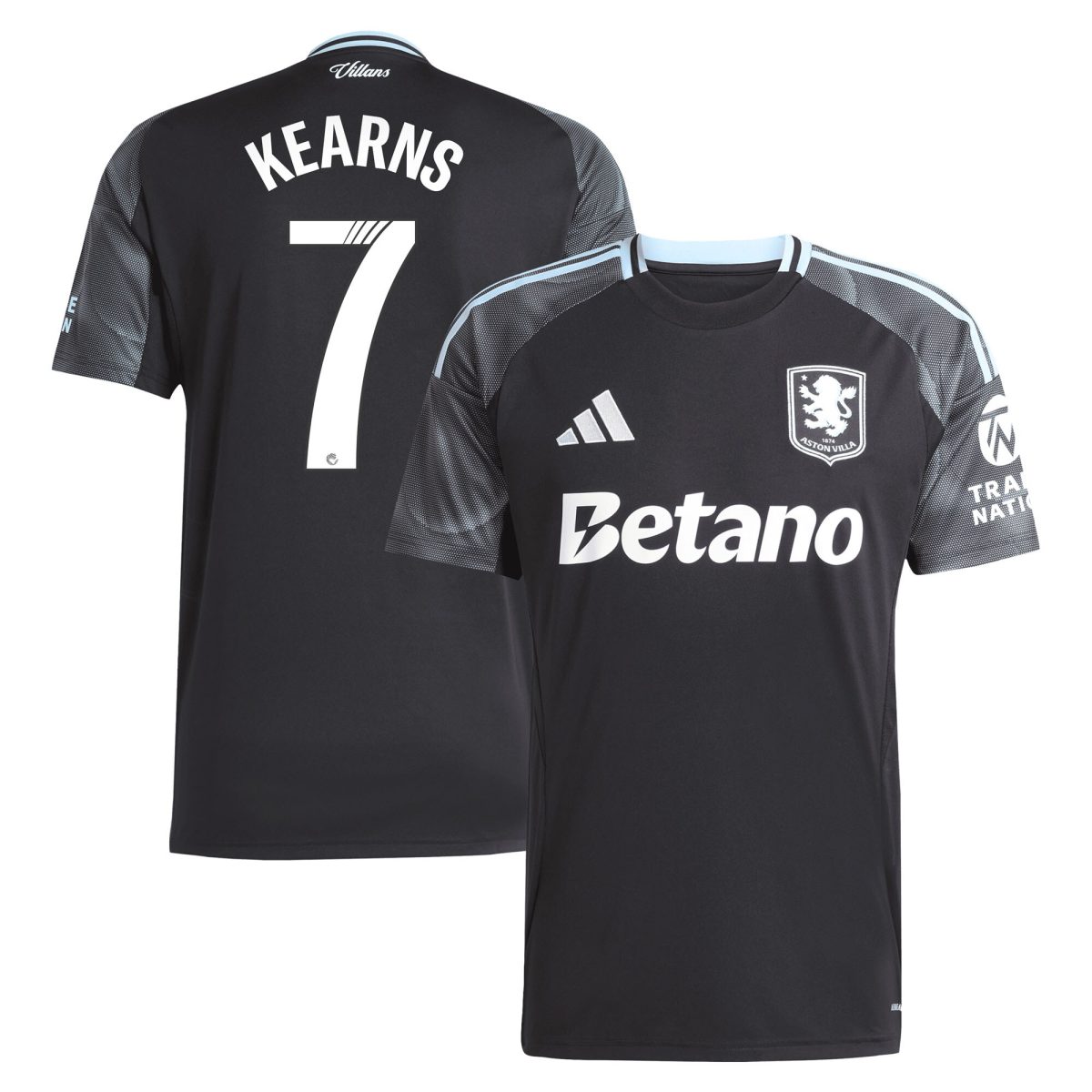 aston villa adidas wsl away shirt 2025-26 with kearns 7 printing Collection | Authentic Aston Villa Shirts