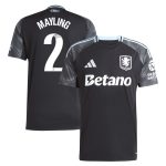 aston villa adidas wsl away shirt 2025-26 with mayling 2 printing Collection | Authentic Aston Villa Shirts