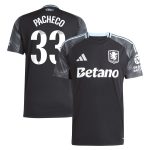 aston villa adidas wsl away shirt 2025-26 with pacheco 33 printing Collection | Authentic Aston Villa Shirts