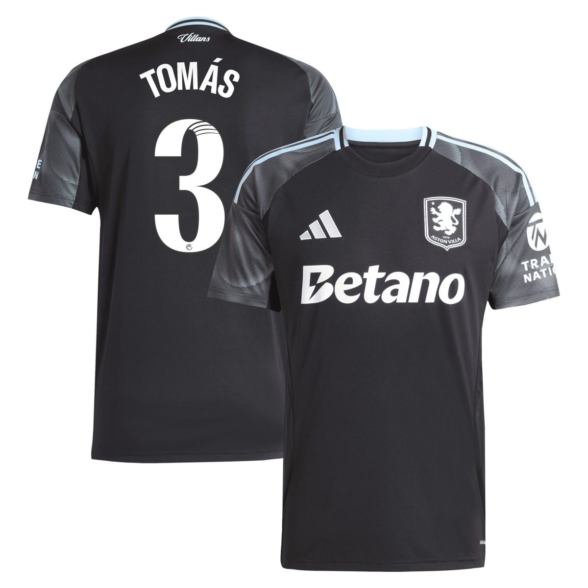 aston villa adidas wsl away shirt 2025-26 with tomás 3 printing Collection | Authentic Aston Villa Shirts