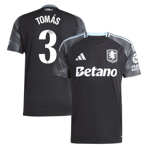 aston villa adidas wsl away shirt 2025-26 with tomás 3 printing Collection | Authentic Aston Villa Shirts