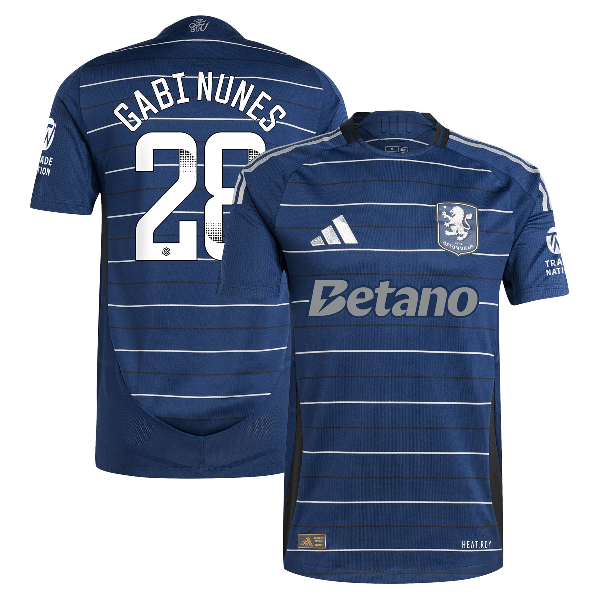 aston villa adidas wsl third authentic shirt 2024-25 with gabi nunes 28 printing Collection | Authentic Aston Villa Shirts
