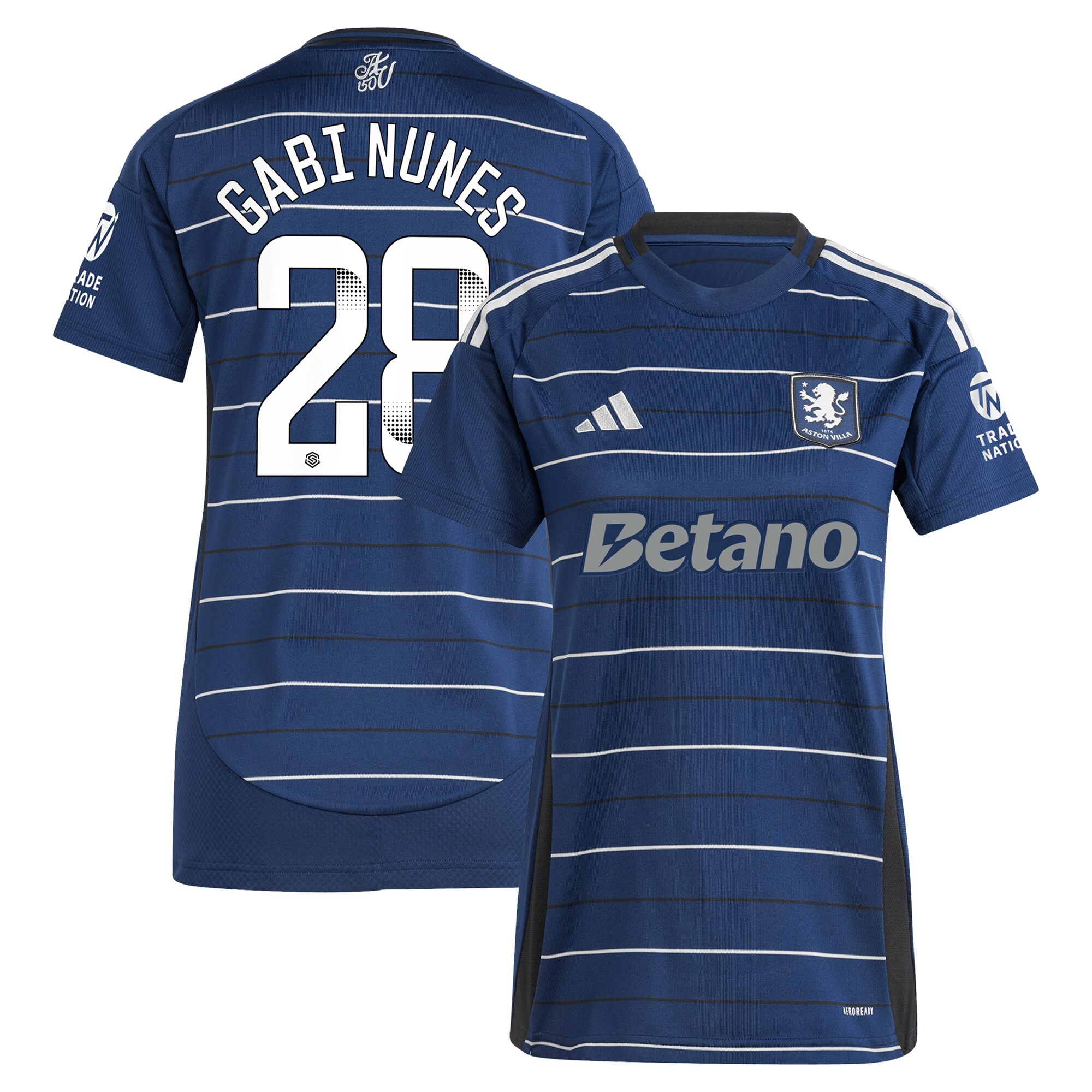 aston villa adidas wsl third shirt 2024-25 – womens with gabi nunes 28 printing Collection | Authentic Aston Villa Shirts