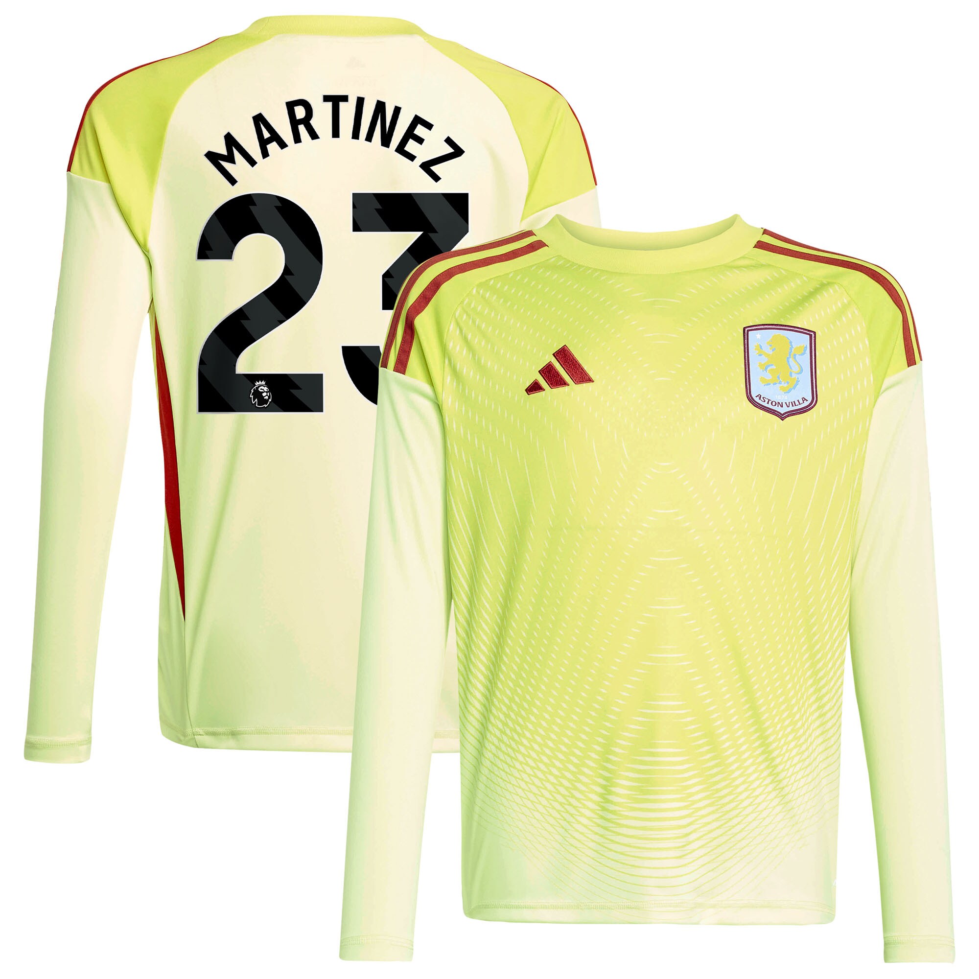 aston villa away goalkeeper shirt 2025-26 – kids with martinez 23 printing Collection | Authentic Aston Villa Shirts