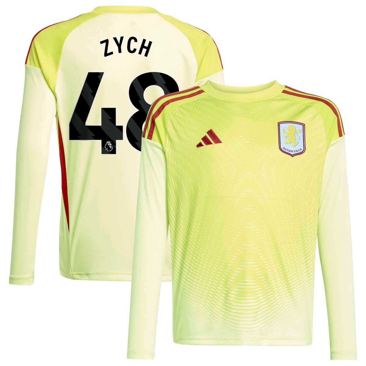 aston villa away goalkeeper shirt 2025-26 – kids with zych 48 printing Collection | Authentic Aston Villa Shirts