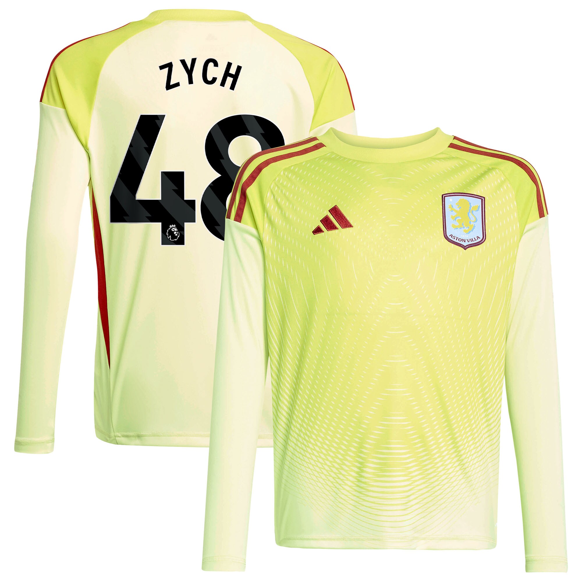 aston villa away goalkeeper shirt 2025-26 – kids with zych 48 printing Collection | Authentic Aston Villa Shirts