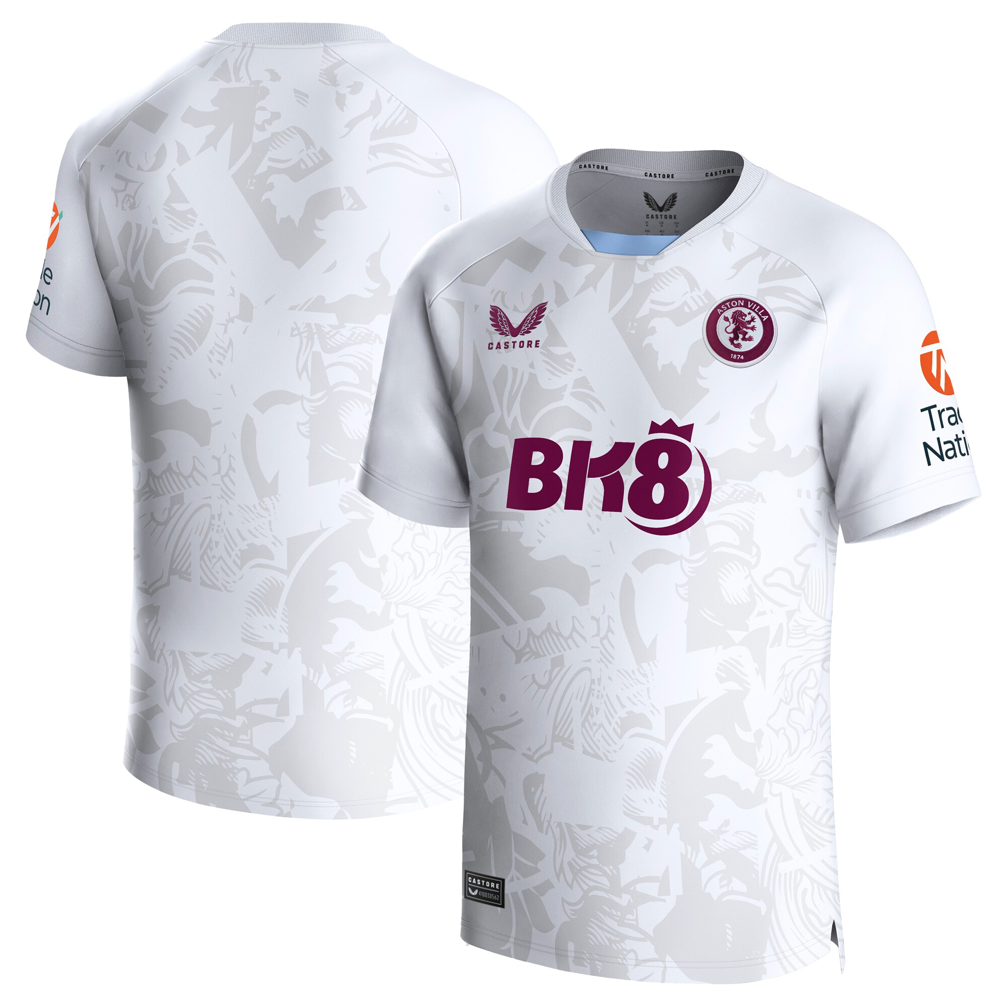 aston villa castore away shirt 2023-24 with custom printing Collection | Authentic Aston Villa Shirts