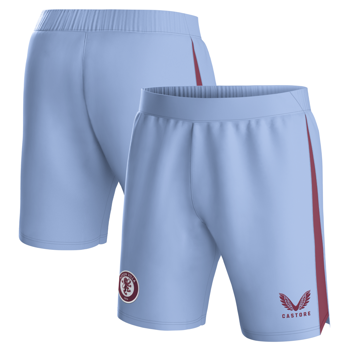 aston villa castore away shorts 2023-24 with custom printing Collection | Authentic Aston Villa Shirts