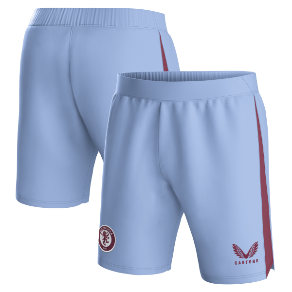 aston villa castore away shorts 2023-24 with custom printing Collection | Authentic Aston Villa Shirts
