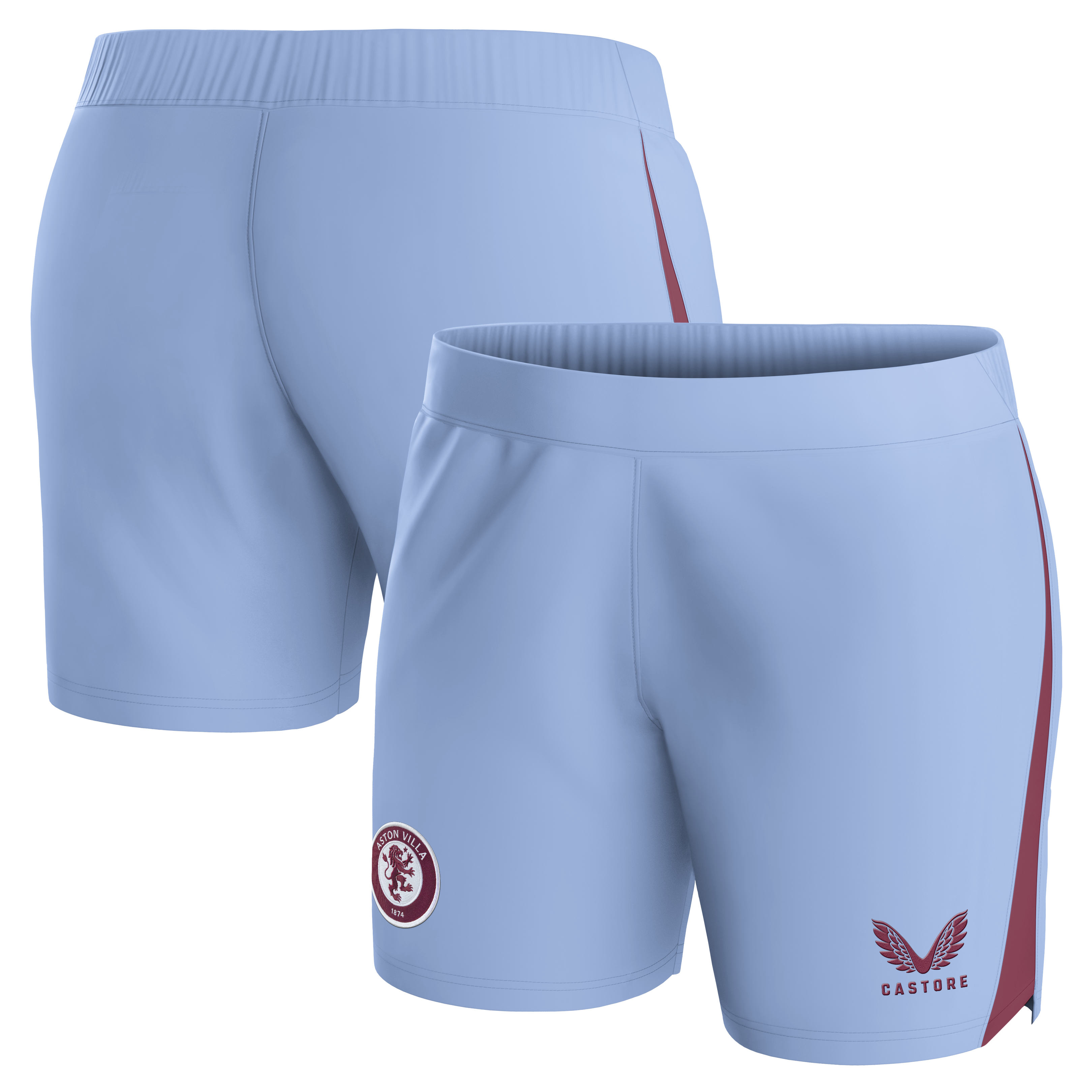 aston villa castore away shorts 2023-24 – womens with custom printing Collection | Authentic Aston Villa Shirts