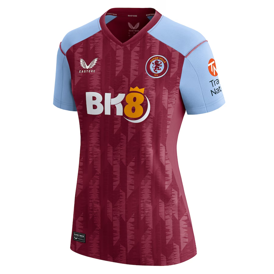 aston villa castore home shirt 2023-24 – womens with custom printing Collection | Authentic Aston Villa Shirts