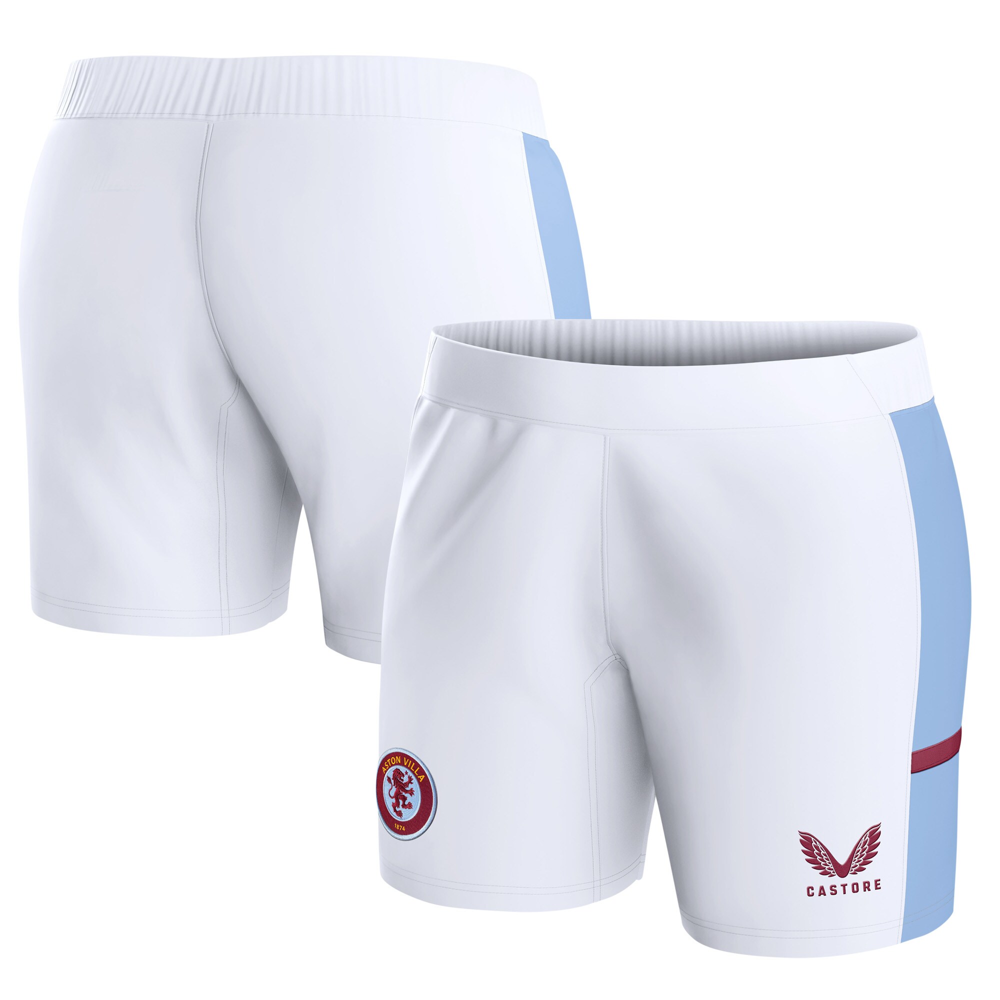 aston villa castore home shorts 2023-24 – womens with custom printing Collection | Authentic Aston Villa Shirts