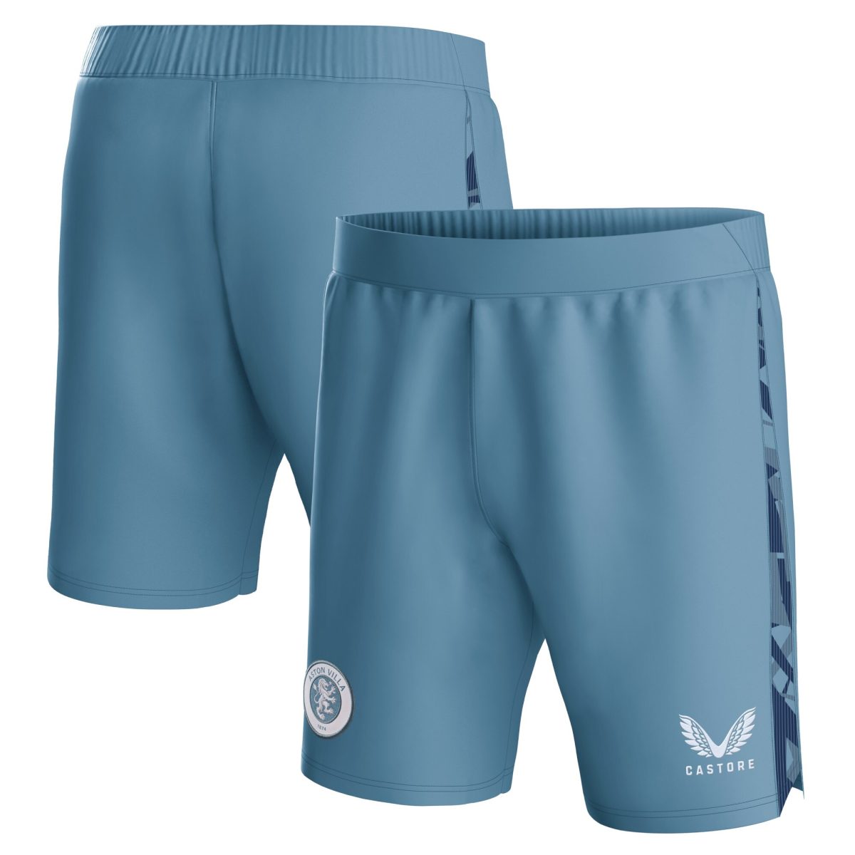 aston villa castore third shorts 2023-24 – kids with custom printing Collection | Authentic Aston Villa Shirts