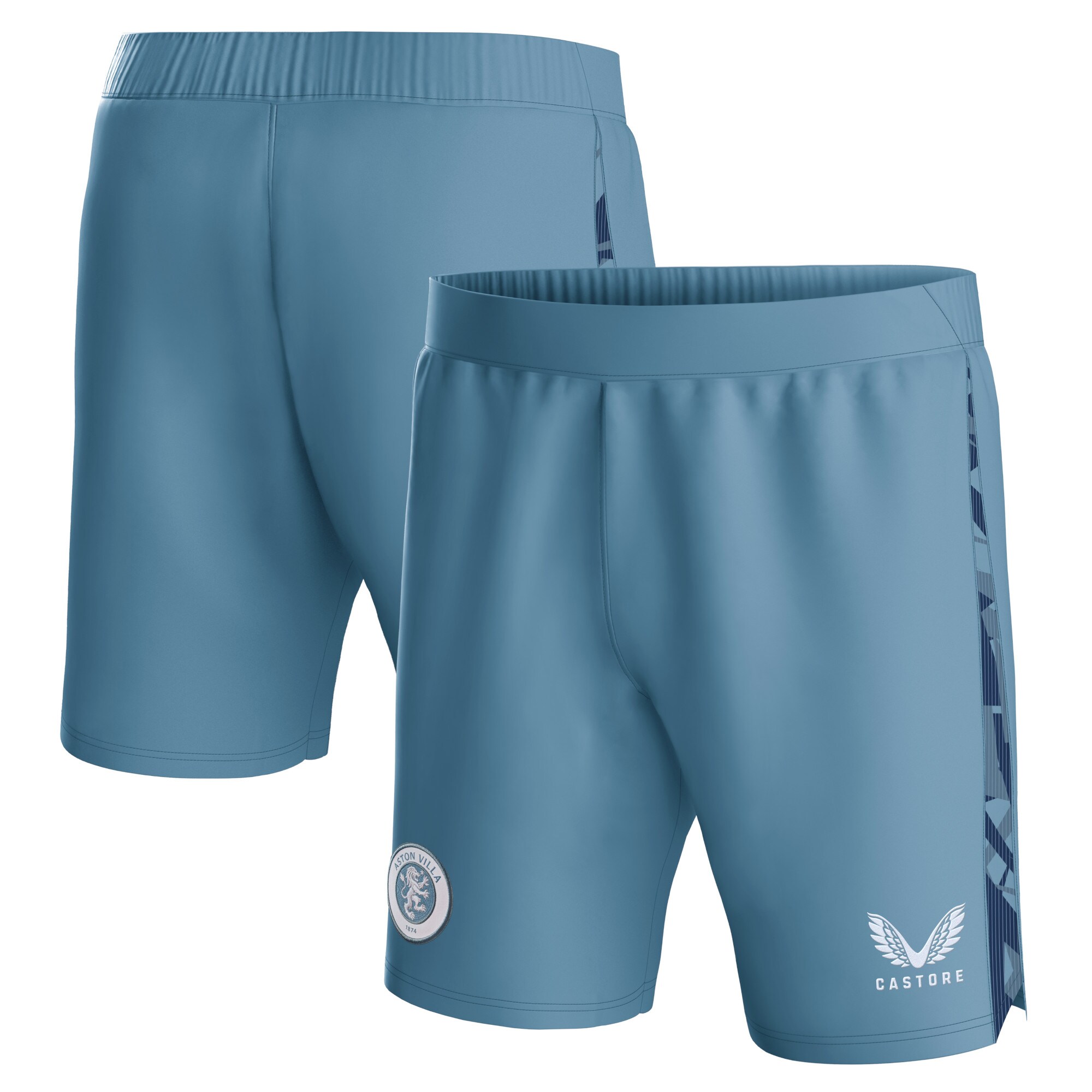 aston villa castore third shorts 2023-24 – kids with custom printing Collection | Authentic Aston Villa Shirts
