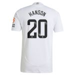 aston villa wsl adidas away authentic shirt 2024-25 with hanson 20 printing Collection | Authentic Aston Villa Shirts