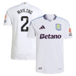 aston villa wsl adidas away authentic shirt 2024-25 with mayling 2 printing Collection | Authentic Aston Villa Shirts