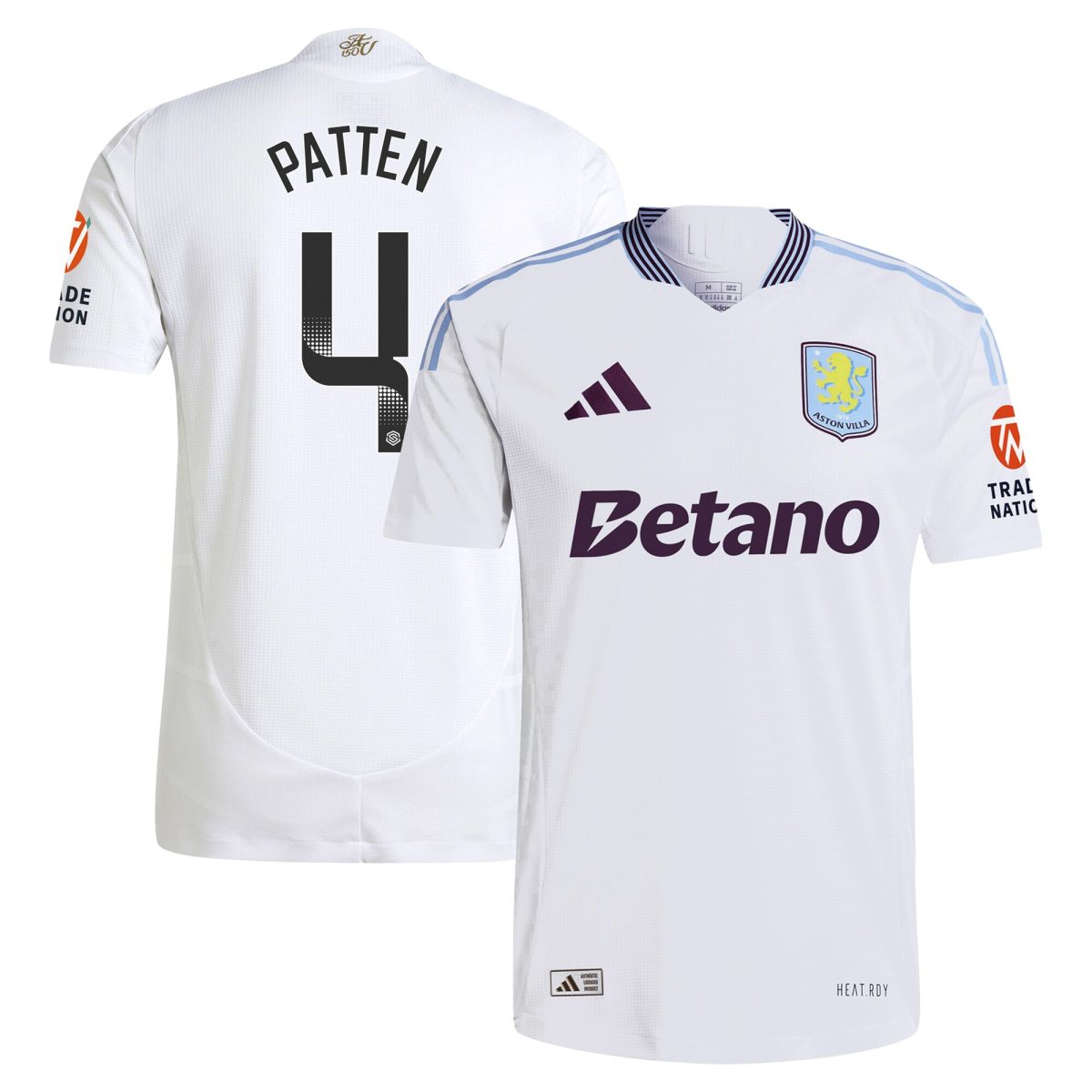 aston villa wsl adidas away authentic shirt 2024-25 with patten 4 printing Collection | Authentic Aston Villa Shirts