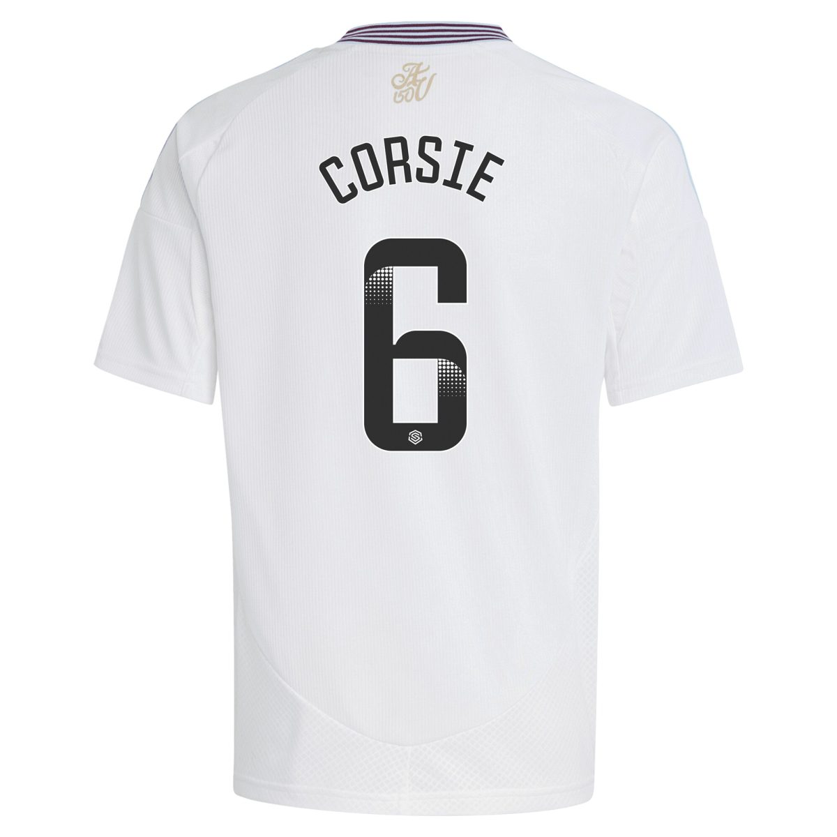 aston villa wsl adidas away shirt 2024-25 – kids with corsie 6 printing Collection | Authentic Aston Villa Shirts