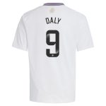 aston villa wsl adidas away shirt 2024-25 – kids with daly 9 printing Collection | Authentic Aston Villa Shirts