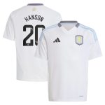 aston villa wsl adidas away shirt 2024-25 – kids with hanson 20 printing Collection | Authentic Aston Villa Shirts