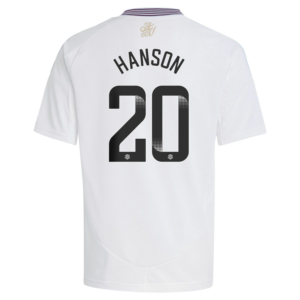 aston villa wsl adidas away shirt 2024-25 – kids with hanson 20 printing Collection | Authentic Aston Villa Shirts