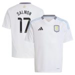 aston villa wsl adidas away shirt 2024-25 – kids with salmon 17 printing Collection | Authentic Aston Villa Shirts