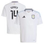 aston villa wsl adidas away shirt 2024-25 – kids with turner 14 printing Collection | Authentic Aston Villa Shirts