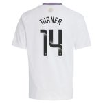 aston villa wsl adidas away shirt 2024-25 – kids with turner 14 printing Collection | Authentic Aston Villa Shirts