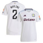 aston villa wsl adidas away shirt 2024-25 – womens with mayling 2 printing Collection | Authentic Aston Villa Shirts