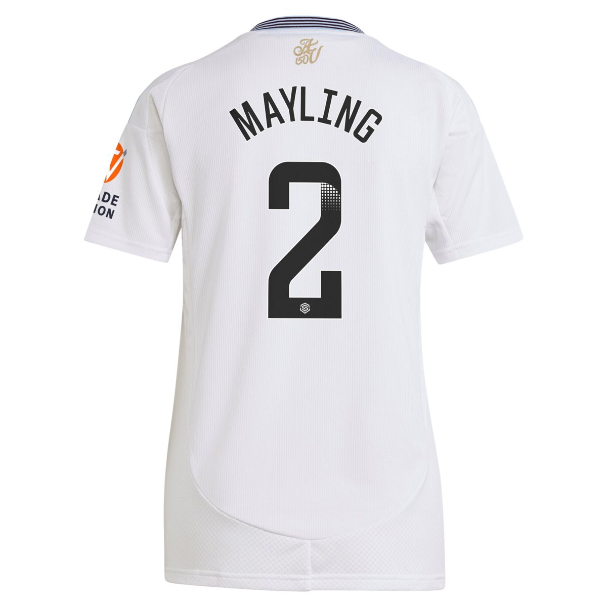 aston villa wsl adidas away shirt 2024-25 – womens with mayling 2 printing Collection | Authentic Aston Villa Shirts