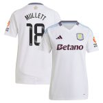 aston villa wsl adidas away shirt 2024-25 – womens with mullett 18 printing Collection | Authentic Aston Villa Shirts