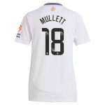 aston villa wsl adidas away shirt 2024-25 – womens with mullett 18 printing Collection | Authentic Aston Villa Shirts