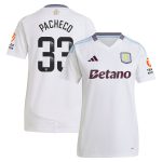 aston villa wsl adidas away shirt 2024-25 – womens with pacheco 33 printing Collection | Authentic Aston Villa Shirts