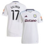 aston villa wsl adidas away shirt 2024-25 – womens with salmon 17 printing Collection | Authentic Aston Villa Shirts