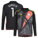 aston villa wsl adidas goalkeeper shirt 2024-25 – long sleeve – kids with d8217angelo 1 printing Collection | Authentic Aston Villa Shirts