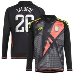 aston villa wsl adidas goalkeeper shirt 2024-25 – long sleeve – kids with talbert 26 printing Collection | Authentic Aston Villa Shirts