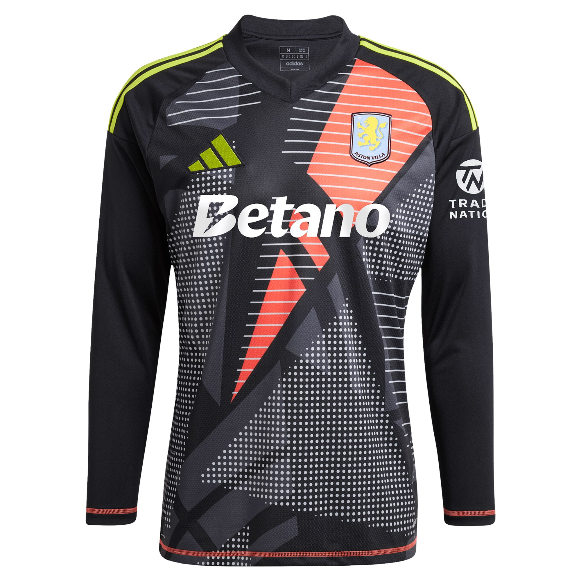 aston villa wsl adidas goalkeeper shirt 2024-25 – long sleeve with d8217angelo 1 printing Collection | Authentic Aston Villa Shirts