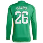 aston villa wsl adidas goalkeeper shirt 2024-25 – long sleeve with talbert 26 printing 202849399 Collection | Authentic Aston Villa Shirts