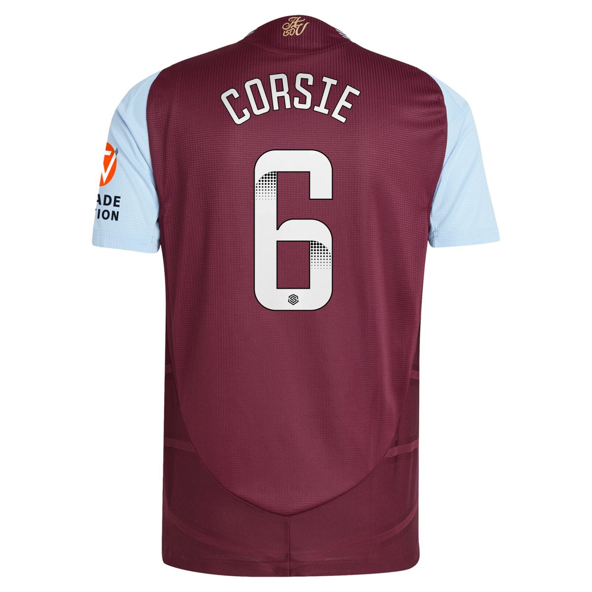 aston villa wsl adidas home authentic shirt 2024-25 with corsie 6 printing Collection | Authentic Aston Villa Shirts