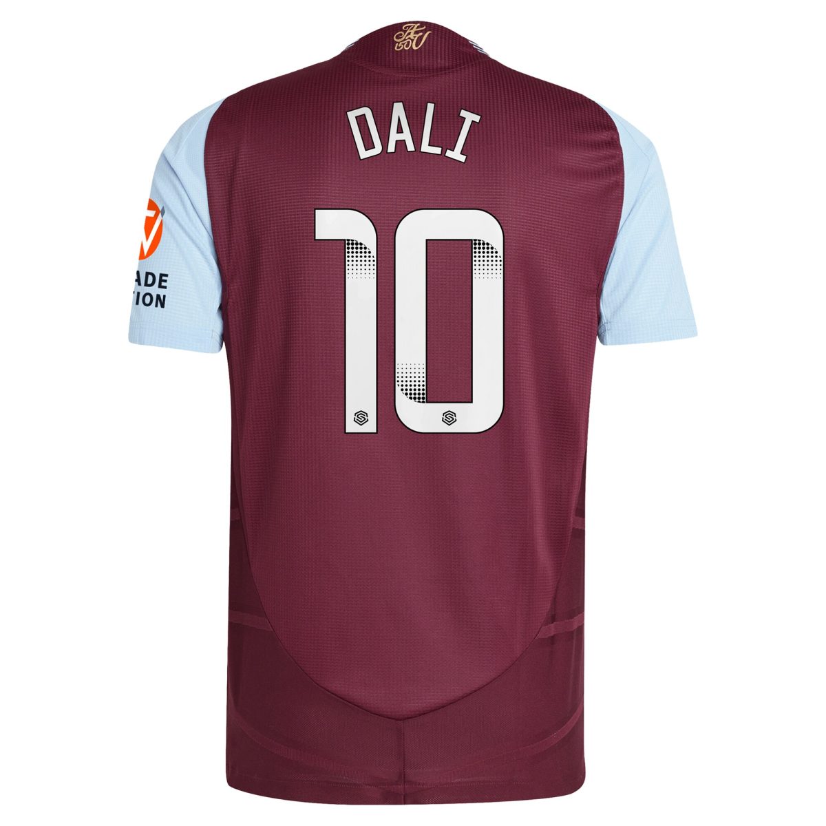 aston villa wsl adidas home authentic shirt 2024-25 with dali 10 printing Collection | Authentic Aston Villa Shirts
