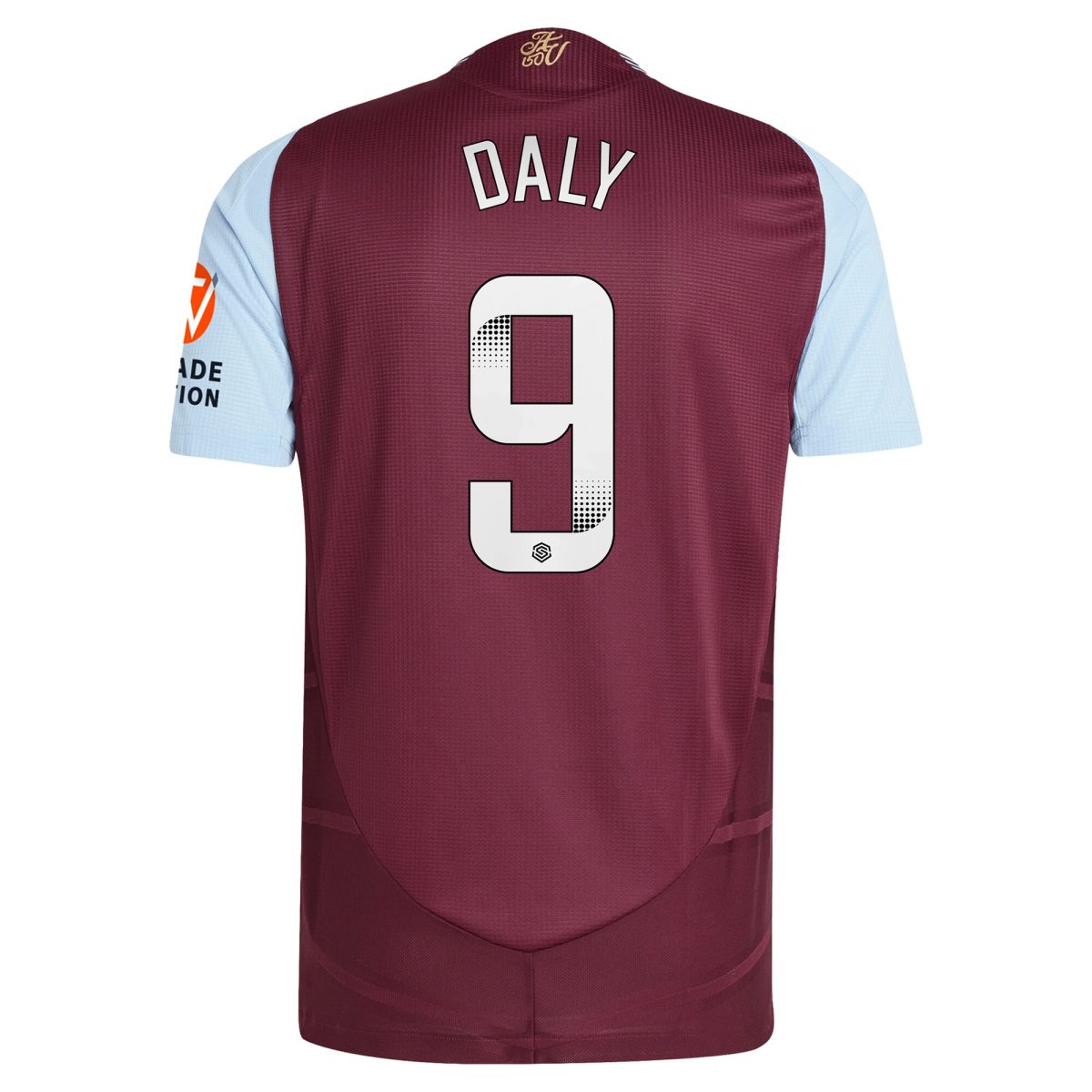 aston villa wsl adidas home authentic shirt 2024-25 with daly 9 printing Collection | Authentic Aston Villa Shirts